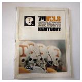 Vintage '74 Football Program KY Vols