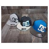 DC Shoes Flexfit Fitted Hat 3 Hat Lot