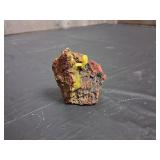 Yellow-Green Adamite Crystal Nugget Geode 51g