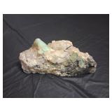 Green Apophyllite Crystal Cluster Geode 473g