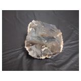 Flourite Grey Purple Crystal Cluster Geode 491g