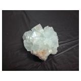 Flourite & Quartz Crystal Cluster Geode 183g
