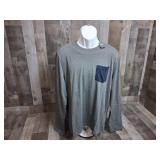 Abercrombie & Fitch Long Sleeve Shirt Grey XXL