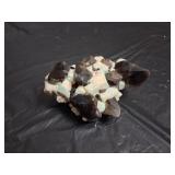 Smoky Quartz Amazonite Crystal Cluster Geode 227g