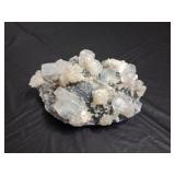 Apophyllite Crystal Cluster Matrix Geode 445g