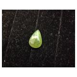 Green Prehnite Pear Shaped Gemstone 17ct Weight