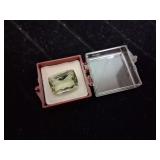 Cushion Cut Green Amethyst Gem Stone 13.3ct Weight
