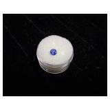 Natural Round Blue Sapphire .7ct Weight