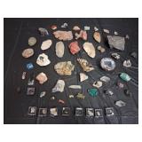 Large Geode Gemstone Crystal Collection 56 Pieces