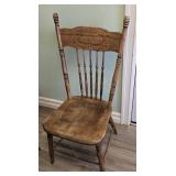 Antique Bass River Pressed Back Chair