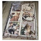 GOODWIN WEAVERS CAT TAPESTRY BLANKET