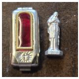 Vintage Catholic Virgin Mary Pocket Shrine