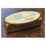 1950s Stratton Mother Of Pearl Lipstick Mirror