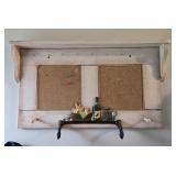RUSTIC HANDMADE WOODEN WALL RACK