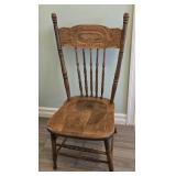 Antique Bass River Pressed Back Chair
