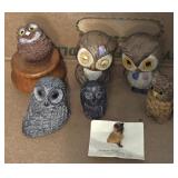 LOT OF COLLECTIBLE OWL FIGURINES