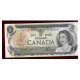 CANADA 1973 $1 BANKNOTE BC-46a 2 LETTER PREFIX