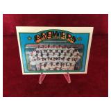 1972 TOPPS MILWAUKEE BREWERS TEAM CHECKLIST