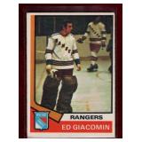 ED GIACOMIN 1974-75 OPC HOCKEY CARD
