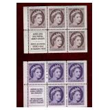 CANADA 2 DIFF 1954 WILDING QEII MNH BKLT PANES