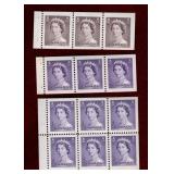 CANADA 3 DIFF 1953 KARSH QEII MNH BKLT PANES