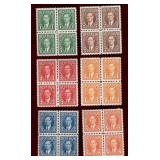 CANADA MNH 1937 KGVI MUFTI ISSUE SET BLKS 4