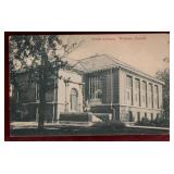 WINDSOR PUBLIC LIBRARY 1916 USED POSTCARD