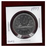 CANADA 1977 NICKEL DOLLAR UNC