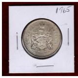 CANADA 1965 SILVER 50 CENT COIN