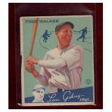 FRED WALKER 1934 GOUDEY BASEBALL CARD *note