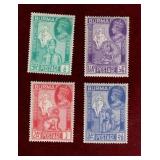 BURMA 1946 MVLH KGVI WWII VICTORY STAMP SET