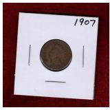 USA 1907 INDIAN HEAD PENNY