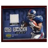 TIKI BARBER 2006 UPPER DECK JERSEY FOOTBALL CARD