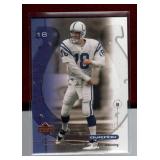 PEYTON MANNING 2001 OVATION FOOTBALL CARD