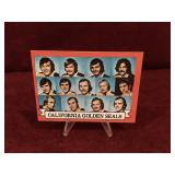 73/74 TOPPS CALIFORNIA GOLDEN SEALS TEAM CARD