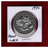 CANADA 1970 GEM PROOF LIKE NICKEL DOLLAR