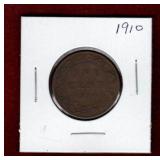 CANADA 1910 LARGE PENNY