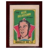 ALEX DELVECCHIO 1971-72 OPC INSERT BOOKLET
