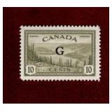 CANADA MNH 10 CENT OFFICIAL OVERPRINT STAMP VF