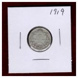 CANADA 1919 SILVER DIME