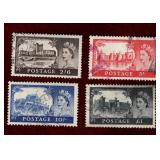GREAT BRITAIN USED QEII STAMP SET SCOTT # 309-312
