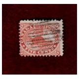 CANADA 1859 USED 5 CENT BEAVER STAMP