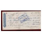 BANK OF HAMILTON 1903 CANCELLED CHEQUE