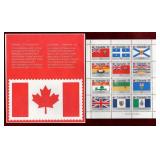 CANADA 1979 PROVINCIAL FLAGS STAMP SHEET