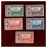 BOLIVIA 1943 MVLH DEPT OF BENI CENTENARY SET