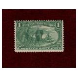 USA 1898 MH 1 CENT TRANS-MISSISSIPPI ISSUE STAMP
