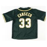 JOSE CANSECO AUTOGRAPHED OAKLAND JERSEY