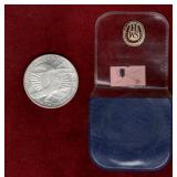 GERMANY 1972 OLYMPIC SILVER 10 MARK COIN