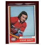 STEVE SHUTT 1974-75 OPC ROOKIE HOCKEY CARD -note
