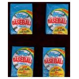 1989 TOPPS BASEBALL 4 UNOPENED PACKS